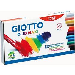 ABA Skol Oljepastellkritor Giotto 12 färger