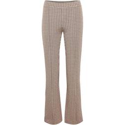 Part Two Pontas Pants - Toasted Coconut Check