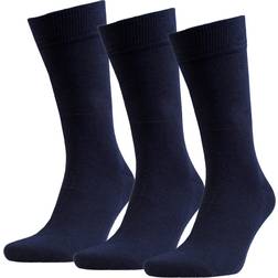 Amanda Christensen True Combed Cotton Socks 3-pack - Navy-2