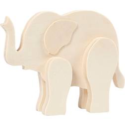Creativ Company Djurfigurer Elefant 12 cm x 16 cm Plywood