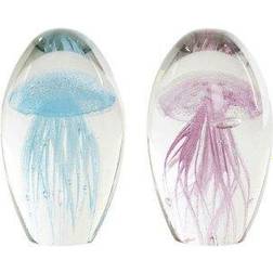 Paperweight DKD Home Decor Crystal Blue Pink (2 pcs)