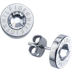 Tommy Hilfiger Holiday Trend Earrings - Silver/Transparent
