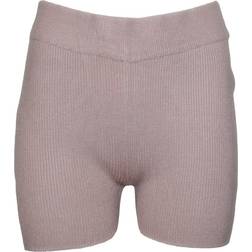 Brave Soul Womens Rib Knit Shorts - Dusty Pink