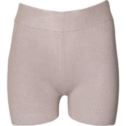Brave Soul Womens Rib Knit Shorts - Taupe
