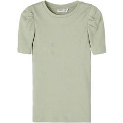 Name It Slim Fit Rib T-shirt - Green/Desert Sage (13189347)