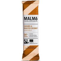 Malmö Chokladfabrik Caramel & Roasted Coconut Dark Milk 54% Cocoa 25g