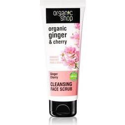 Organic Shop Ginger & Cherry Cleansing Face Scrub 75ml
