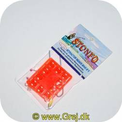 Stonfo attractor fluorecerende gummi beads (øjne) 5mm Orange