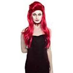 Folat Long Hair Wig Red