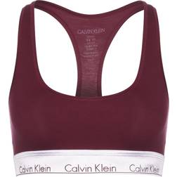 Calvin Klein Modern Cotton Bralette - Lush Burgundy/Silver WB