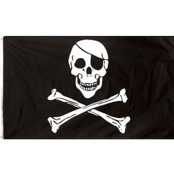 Henbrandt Svart Piratflagga