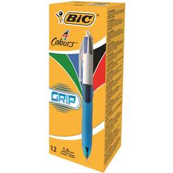 Bic 4 Colours Comfort Grip Ballpoint Pen 1.0mm 12-pack
