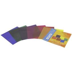 Eurolite Color-Foil Set 19x19cm, six colors, Färg-filter inställd 19x19cm, sex färger