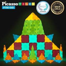 Picasso-Tiles 60 bitar Glow in the Dark