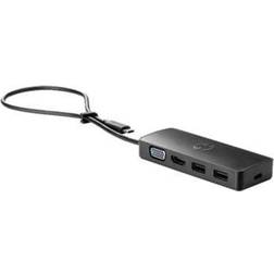 HP USB C-VGA/HDMI/2USB A M-F Adapter