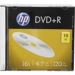 HP DVD+R 4.7GB 16x Slimcase 10-Pack