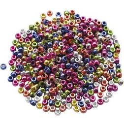 PlayBox Plastic Congo Beads Metallic 1000pcs