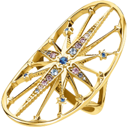 Thomas Sabo Royalty Star Ring - Gold/Multicolour