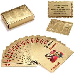 eStore Spelkort Kortlek I 24k Guldplätering, Dollar Guld