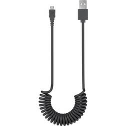 Goobay USB A - USB Micro-B 2.0 (spiral) 1m