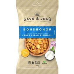 Dave & Jon's Rostade Bondbönor Sour Cream & Onion 100g