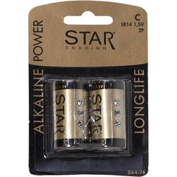 Star Trading C Alkaline Power Longlife Compatible 2-pack