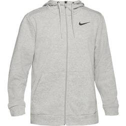 Nike Dri-FIT Full-Zip Training Hoodie Men - Dark Grey Heather/Black