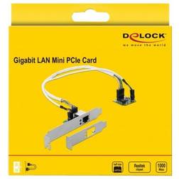 DeLock Mini PCIe I/O PCIe half size 1 x Gigabit LAN LP (95265)