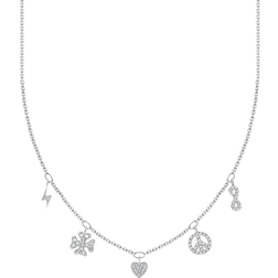 Thomas Sabo Charm Club Delicate Symbols Necklace - Silver/Transparent