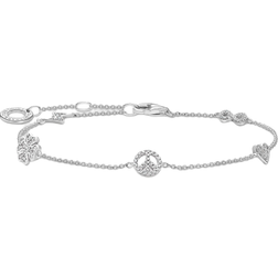 Thomas Sabo Charm Club Delicate Symbols Bracelet - Silver/Transparent