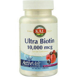 Kal Ultra Biotin ActivMelt Mixed Berry 10000 mcg 60 MicroTablets