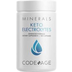 Codeage Keto Electrolytes Supplement Natural Electrolyte with Magnesium Potassium 180 Capsules