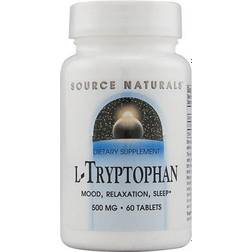Source Naturals L-Tryptophan 500 mg 60 Tablets