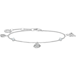 Thomas Sabo Charm Club Delicate Shells Bracelet - Silver/Transparent