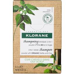Klorane Organic Nettle & Clay Powder Shampoo Mask 8x3g
