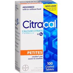 Citracal Calcium Supplement D3 Petites 100 Coated Caplets