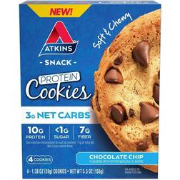 Atkins Protein Cookies Chocolate Chip 4 Cookies