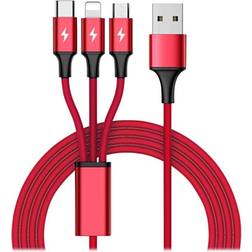 Unitek USB A-USB C/USB Micro-B/Lightning 1.2m