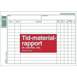 Esselte Time and Material Reports A5L