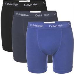 Calvin Klein Cotton Stretch Boxer Brief 3-pack - Black/Blue