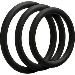 Doc Johnson Optimale 3 C Ring Set Thin Black in stock