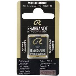 Rembrandt akvarellfärg halvpanna – Oxide Black 735
