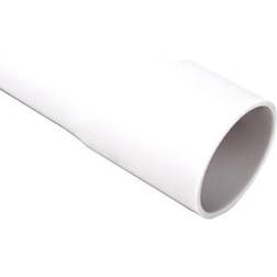 Plastrør UNITE 16 mm PVC hvid L=3M med muffe (3 meter)