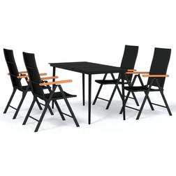 vidaXL 3099121 Patio Dining Set, 1 Table incl. 4 Chairs
