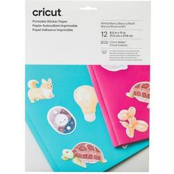 Cricut Printable Sticker Paper 21,5 cm x 28 cm 12 sheets