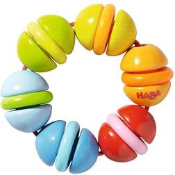 Haba Clatterit Wooden Clutching Toy with Plastic Rings (Made in Germany)