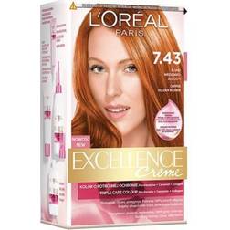 L'Oréal Paris Excellence Creme Hair Color 7.43 Copper Golden Blonde 1 st