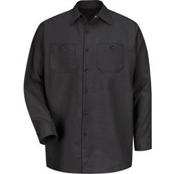 Red Kap Industrial Long Sleeve Work Shirt - Black