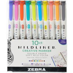 Zebra Mildliner Double Ended Highlighter 10-Pack