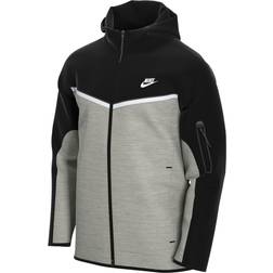 Nike Sportswear Tech Fleece Full-Zip Hoodie - Black/Dark Grey Heather/White